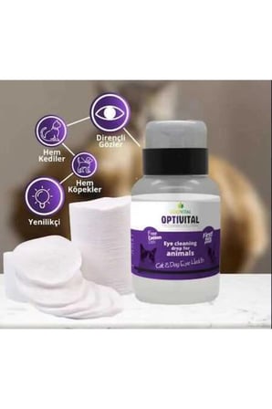 Optivital Göz Solüsyonu 150ml - (aseton Pompalı) Disk Pamuk Hediyeli