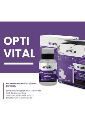 Optivital Göz Solüsyonu 150ml - (aseton Pompalı) Disk Pamuk Hediyeli