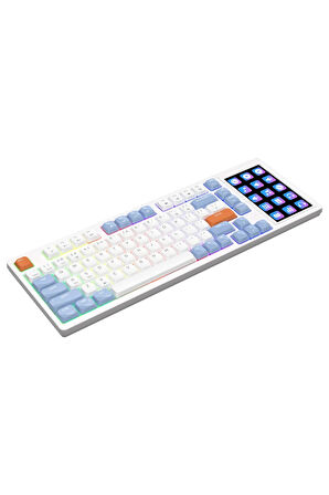 AKP-815 Low Profile Mekanik Klavye- 45 inç LCD Ekranlı RGB- Gasket Gövde Yapısı