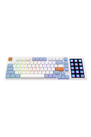 AKP-815 Low Profile Mekanik Klavye- 45 inç LCD Ekranlı RGB- Gasket Gövde Yapısı
