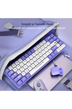 Ak680 Kırmızı Switch Hot-swap Kablolu Mekanik Oyuncu Gaming Klavye