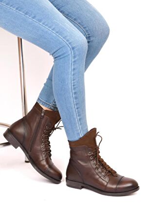 Scavia Orto pedik Comfort Hakiki Deri Kadın Bot