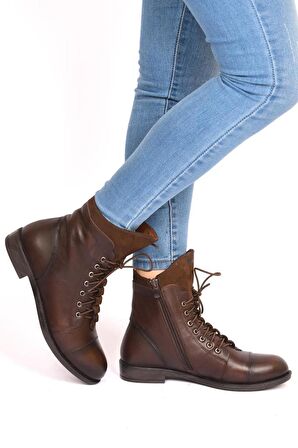 Scavia Orto pedik Comfort Hakiki Deri Kadın Bot