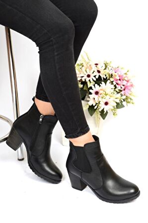 Scavia Orto Pedik 7 Cm Topuklu Deri Kadın Günlük Bot 