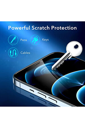 iPhone 12 Pro Max Darbeye Dayanıklı Şeffaf Nano Ekran Koruyucu Kırılmaz Cam - İnce ve Esnek