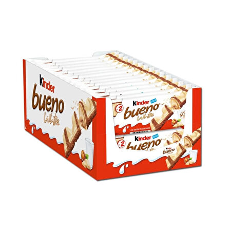 Kinder Bueno White 39 gr X 30 Adet