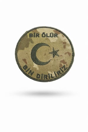 Özel Seri Arması Aksesuar Parça Nakış Patch Bir Ölür Bin Diriliriz