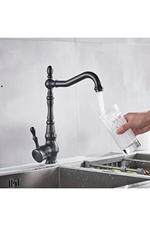 Mutfak Lavabo Evye Bataryası Siyah Tasarım Adınıza Faturalı 5 Yıl Garantili