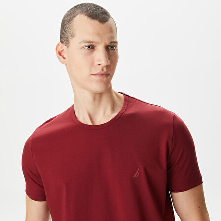 Nautica Erkek Bordo T-Shirt