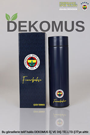 YENİ SEZON LİSANSLI FENERBAHÇE LOGO BASKILI ÇELİK TERMOS 500 ML