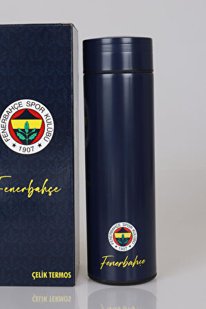 YENİ SEZON LİSANSLI FENERBAHÇE LOGO BASKILI ÇELİK TERMOS 500 ML