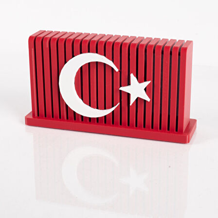 Kırmızı Beyaz 3D Türk Bayrağı Biblosu Ofis Masa üstü Bayrağı İş yeri Hediyesi
