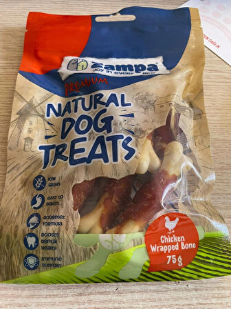 Zampa Tavuklu Sargılı 75 gr Köpek Ödül Maması