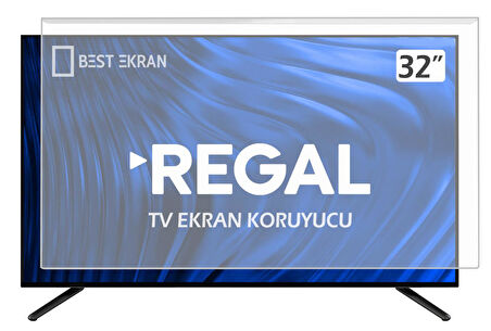 Regal 32R75F02 Tv Ekran Koruyucu - REGAL 32" inç Kırılmaz Tv Ekran Koruyucu 