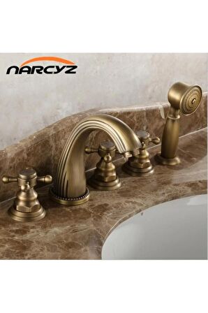 Banyo Lavabo Bataryası Ankastre Antik 5'li Set Yeni Adınıza Faturalı 5 Yıl Garantili