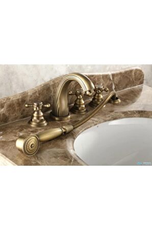 Banyo Lavabo Bataryası Ankastre Antik 5'li Set Yeni Adınıza Faturalı 5 Yıl Garantili