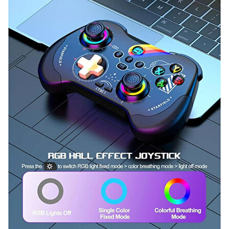 Ozmik Z01-S Desenli kablosuz Gamepad Joystick Nintendo Switch/PS3/PS4/Android/iOS/PC Oyun Kumandası 