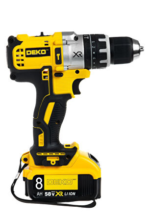 Hybrid Tech 58 V 8 Ah Metal Dişli Sistem Panasonic Akülü Darbeli Şarjlı Matkap Vidalama + 30 Pcs Set