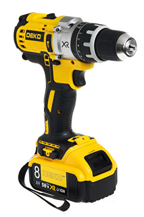 Hybrid Tech 58 V 8 Ah Metal Dişli Sistem Panasonic Akülü Darbeli Şarjlı Matkap Vidalama + 30 Pcs Set