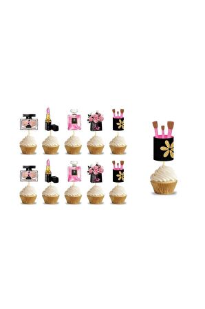 Şekilli Kürdan Pink Stars Temalı 10lu-BRŞ