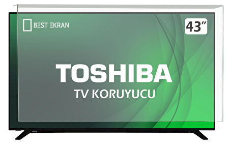 Toshiba 43UV2363DT TV EKRAN KORUYUCU - Toshiba 43" inç Ultra HD VİDAA Smart LED TV Ekran Koruyucu 