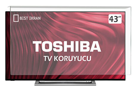Toshiba 43UV2363DT TV EKRAN KORUYUCU - Toshiba 43" inç Ultra HD VİDAA Smart LED TV Ekran Koruyucu 