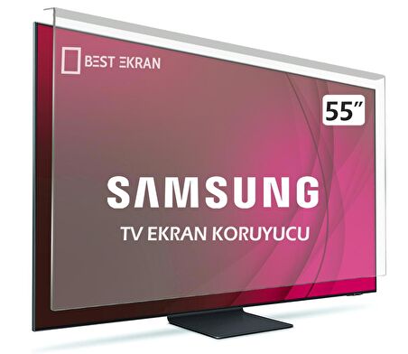 SAMSUNG 55QN90D TV EKRAN KORUYUCU - Samsung 55" inç 138cm 139 Ekran QE55QN90DATXTK NEO QLED Kırılmaz Koruyucu