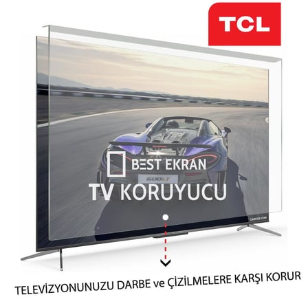 Tcl 65" inç 163 cm Tv Kırılmaz Ekran Koruyucu 