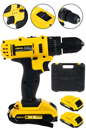 Hybrid Tech 58 V 8 Ah Şarjlı Matkap Vidalama Panasonic Akü Çift Şanzımanlı Çift Akülü Şarjlı Matkap