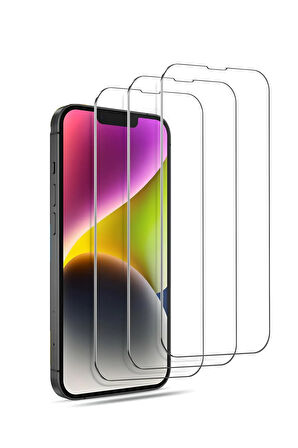 iPhone 13 Darbeye Dayanıklı Şeffaf Nano Ekran Koruyucu Kırılmaz Cam - İnce ve Esnek