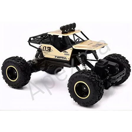 2.4GHz Uzaktan Kumandalı 1:16 Ölçek Kameralı Metal Gövde Şarjlı Off-Road Rc Oyuncak Rock Crawler