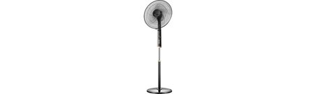 Sf 18 Lindos Ayaklı Vantilatör 75W Siyah 45 cm Çapında 5 Kollu Pervane ile Ayarlanabilir Hız