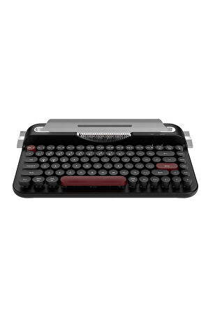 AF-84 Daktilo Tarzı Kablosuz Klavye-Sessiz Tuş Yapısı-Çift Modlu Bağlantı- IOS/ANDROID Uyumlu