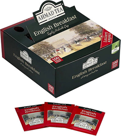 AHMAD TEA English Breakfast Bardak Poşet Çay 100’lü 200 G
