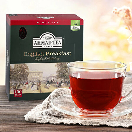 AHMAD TEA English Breakfast Bardak Poşet Çay 100’lü 200 G