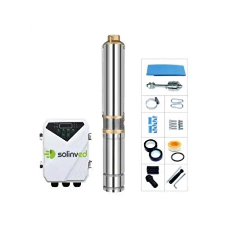 Solinved 3inç 96V 1100W 6ton hmax:96mt outlet: 1,5 dc pompa