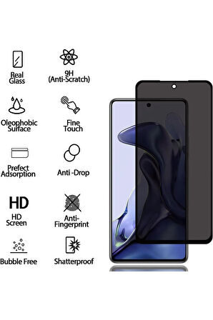 Xiaomi 11T / 11T Pro Çizilmeye Dayanıklı, Parmak Lekesi Önleyici Hayalet Ekran Koruyucu