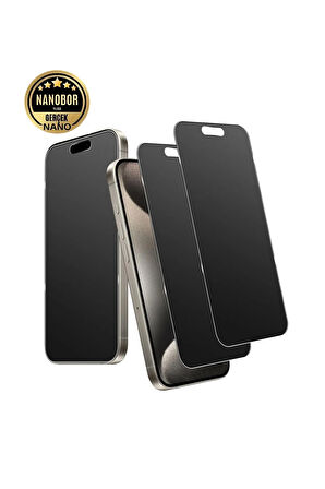 Apple iPhone 15 Pro Max Hayalet Ekran Koruyucu Kırılmaz Cam - Extra İnce