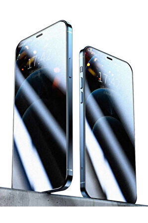 Iphone 12 Uyumlu Tam Kapatan Hayalet Gizlilik Filtreli Rika Premium Cam Ekran Koruyucu - Extra İnce