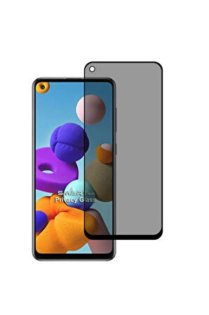 Samsung Galaxy A21s Yandan Görünmeyen 5d Hayalet Ekran Koruyucu - Extra İnce