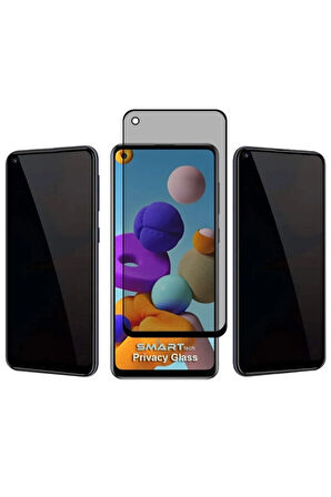 Samsung Galaxy A21s Yandan Görünmeyen 5d Hayalet Ekran Koruyucu - Extra İnce