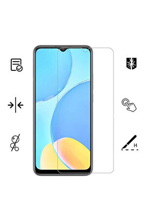 Samsung Galaxy A12 - M12 Uyumlu Şeffaf 9h Tamperli Cam Ekran Koruyucu - Extra İnce
