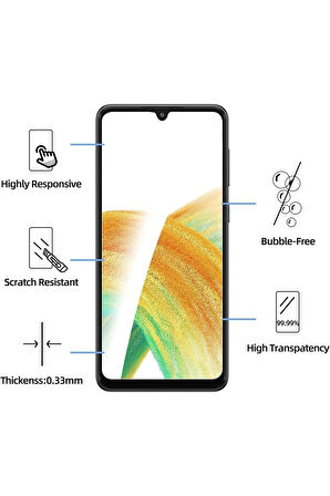 Samsung Galaxy A33 Nano Ekran Koruyucu Kırılmaz Cam - Ince Ve Esnek - Extra İnce