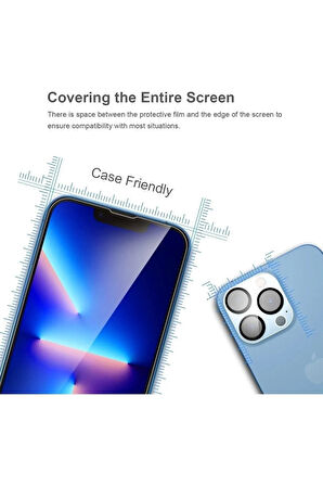 Iphone 14 Pro Tam Kaplayan 5d Nano Ekran Koruyucu Cam - Extra İnce