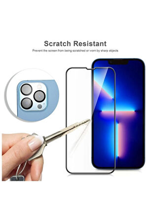 Iphone 14 Pro Tam Kaplayan 5d Nano Ekran Koruyucu Cam - Extra İnce