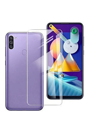 Samsung Galaxy M11 Nano Cam Kırılmaz Cam Ekran Koruyucu Ultra Koruma - Extra İnce
