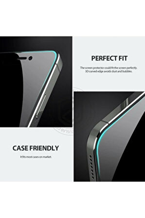 Iphone 14 Hayalet Tam Kaplayan 5d Nano Ekran Koruyucu Cam - Extra İnce
