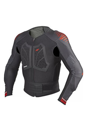 Unisex Siyah Actıon Full Koruma Motorcu Montu
