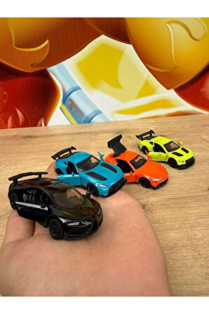 4'Lü Yarış Arabası Oyuncak Mercedes Amg Gtr Bugatti Lamborgini Yarış Arabası Açılan Kapılarr