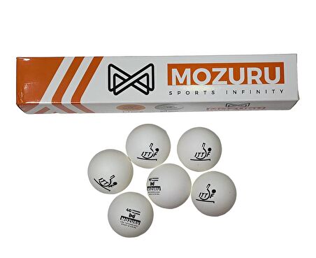 Avessa Mozuru Mzr006-Wht ITTF Onaylı Beyaz Pinpon Topu 6lı